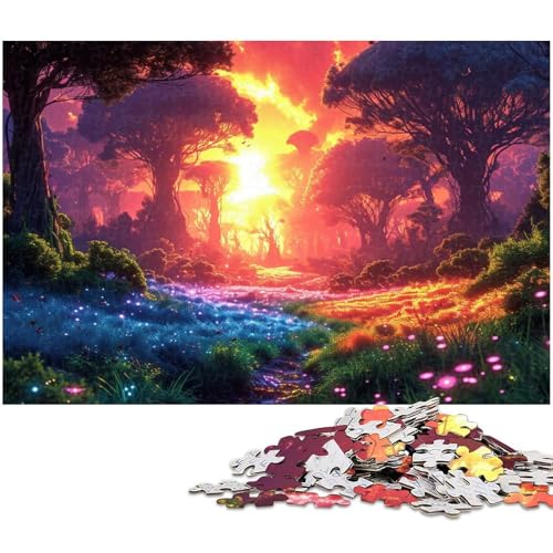 1000 teiliges Puzzle für Erwachsene Traumwald Spielzeug Denkspiel anspruchsvolles Puzzlespiel und Familienspiel (Größe 38 x 26 cm) von zouxangzz