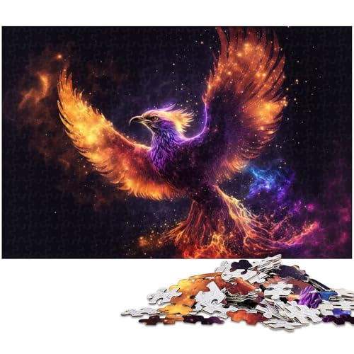 1000 teiliges Puzzle für Erwachsene Vogel Phönix Spielzeug Denkspiel anspruchsvolles Puzzlespiel und Familienspiel (Größe 75 x 50 cm) von zouxangzz