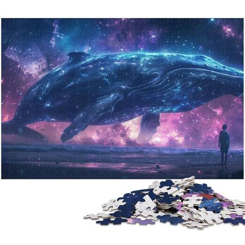 1000 teiliges Puzzle für Erwachsene Wal Spielzeug Denkspiel anspruchsvolles Puzzlespiel und Familienspiel (Größe 38 x 26 cm) von zouxangzz