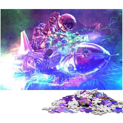 1000 teiliges Puzzle für Erwachsene Weltraum Astronauten Spiel Denkspiel anspruchsvolles Puzzlespiel und Familienspiel (Größe 75 x 50 cm) von zouxangzz