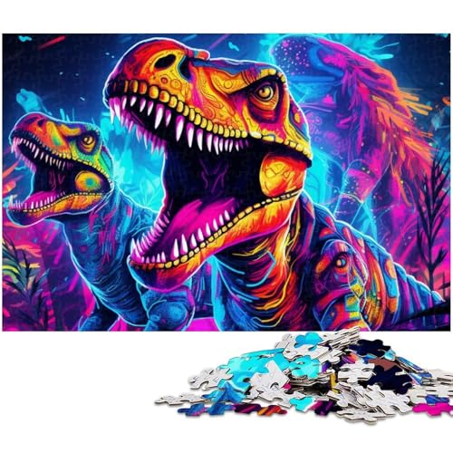 1000 teiliges Puzzle für Erwachsene antike Dinosaurier EIN Kunstwerk für Teenager ab 14 Jahren (Größe 75 x 50 cm) von zouxangzz