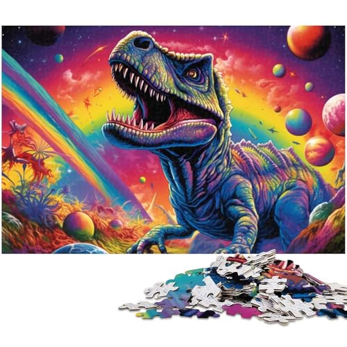 1000 teiliges Puzzle für Erwachsene antike Dinosaurier Puzzle für Lernspiele Herausforderung Spielzeug Kunstwerk Geschenk (Größe 75 x 50 cm) von zouxangzz