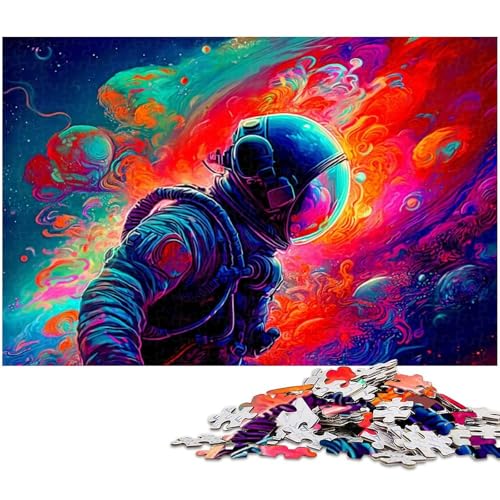 1000 teiliges Puzzle für Erwachsene buntes Astronautenspielzeug Denkspiel anspruchsvolles Puzzlespiel und Familienspiel (Größe 38 x 26 cm) von zouxangzz
