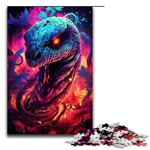 1000 teiliges Puzzle für Erwachsene buntes Giftschlangen Puzzle für Kinder Holzpuzzle Lernspiel für Erwachsene 75 x 50 cm 1000 teiliges Puzzle für Erwachsene buntes Giftschlangen Puzzle für Kinder Holzpuzzle Lernspiel für Erwachsene 75 x 50 cm von zouxangzz