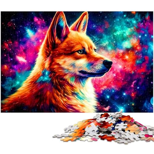 1000 teiliges Puzzle für Erwachsene buntes Hundepuzzle für Kinder Holzpuzzle Lernspiel für Erwachsene 1000 Teile (75 x 50 cm) von zouxangzz