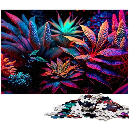 1000 teiliges Puzzle für Erwachsene buntes Pflanzen Puzzle für Lernspiele Herausforderungen Spielzeug Kunstwerk Geschenk (Größe 38 x 26 cm) von zouxangzz