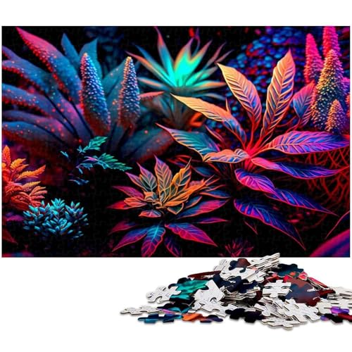 1000 teiliges Puzzle für Erwachsene buntes Pflanzenspielzeug Denkspiel anspruchsvolles Puzzlespiel und Familienspiel (Größe 75 x 50 cm) von zouxangzz