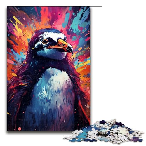 1000 teiliges Puzzle für Erwachsene buntes Pinguin Spiel ganze Familie 75 x 50 cm von zouxangzz