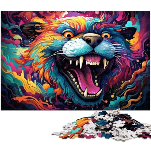 1000 teiliges Puzzle für Erwachsene buntes Synthwave Monster Spielzeug intellektuelles Spiel anspruchsvolles Puzzlespiel und Familienspiel 1000 Teile (75 x 50 cm) von zouxangzz