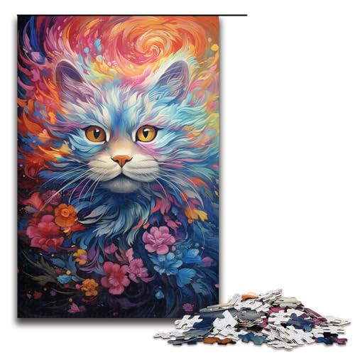 1000 teiliges Puzzle für Erwachsene buntes süßes Kätzchen Puzzle praktisches Spiel 75 x 50 cm 1000 teiliges Puzzle für Erwachsene buntes süßes Kätzchen Puzzle praktisches Spiel 75 x 50 cm von zouxangzz