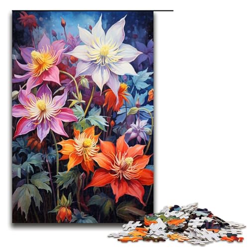 1000 teiliges Puzzle für Erwachsene farbenfrohe Bezaubernde Blumen Puzzle für Erwachsene Holzpuzzle anspruchsvolles Spiel 75 x 50 cm 1000 teiliges Puzzle für Erwachsene farbenfrohe Bezaubernde Blumen Puzzle für Erwachsene Holzpuzzle anspruchsvolles Spiel 75 x 50 cm von zouxangzz