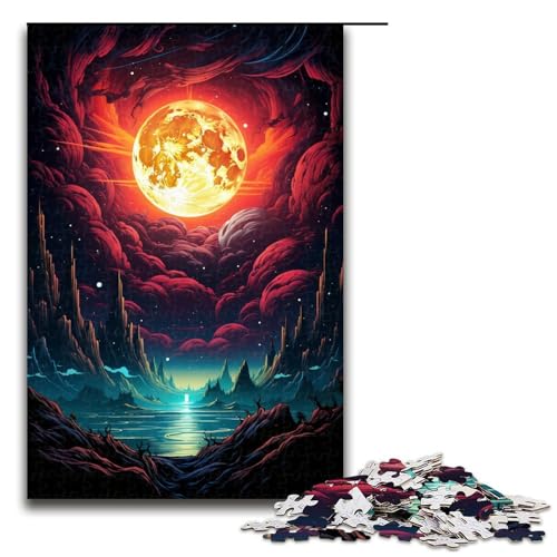 1000 teiliges Puzzle für Erwachsene farbenfrohe Fantasielandschaft Puzzle für Lernspiele Herausforderung Spielzeug Kunstwerk Geschenk 75 x 50 cm 1000 teiliges Puzzle für Erwachsene farbenfrohe Fantasielandschaft Puzzle für Lernspiele Herausforderung Spielzeug Kunstwerk Geschenk 75 x 50 cm von zouxangzz