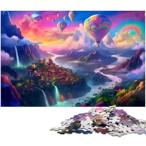 1000 teiliges Puzzle für Erwachsene farbenfrohe Landschaft EIN Kunstwerk für Teenager ab 14 Jahren (Größe 38 x 26 cm) von zouxangzz