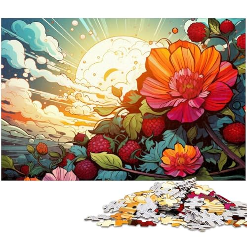 1000 teiliges Puzzle für Erwachsene farbenfrohe Obstkunst EIN Kunstwerk für Teenager ab 14 Jahren 1000 Teile (38 x 26 cm) von zouxangzz
