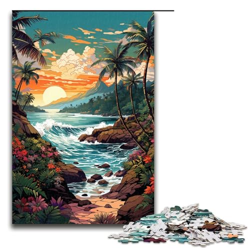 1000 teiliges Puzzle für Erwachsene farbenfrohe Psychedelia auf den Seychellen Puzzle für Erwachsene Holzpuzzle anspruchsvolles Spiel 75 x 50 cm 1000 teiliges Puzzle für Erwachsene farbenfrohe Psychedelia auf den Seychellen Puzzle für Erwachsene Holzpuzzle anspruchsvolles Spiel 75 x 50 cm von zouxangzz