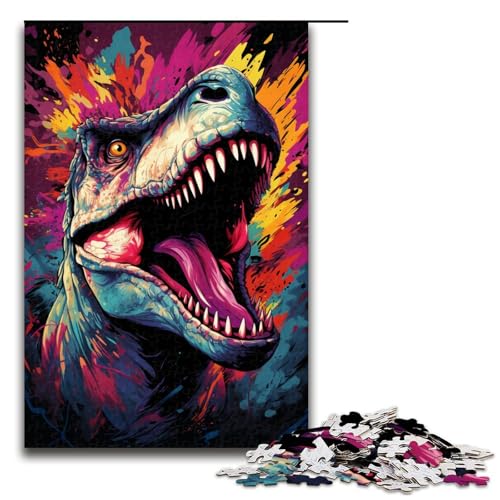 1000 teiliges Puzzle für Erwachsene farbenfrohe Psychedelia der Dinosaurier Puzzle für Erwachsene Holzpuzzle anspruchsvolles Spiel 75 x 50 cm 1000 teiliges Puzzle für Erwachsene farbenfrohe Psychedelia der Dinosaurier Puzzle für Erwachsene Holzpuzzle anspruchsvolles Spiel 75 x 50 cm von zouxangzz
