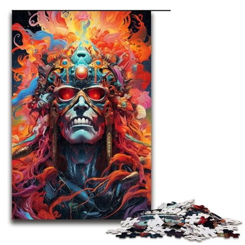 1000 teiliges Puzzle für Erwachsene farbenfrohe Psychedelia für Krieger Puzzles für Erwachsene Holzpuzzle anspruchsvolles Spiel 75 x 50 cm 1000 teiliges Puzzle für Erwachsene farbenfrohe Psychedelia für Krieger Puzzles für Erwachsene Holzpuzzle anspruchsvolles Spiel 75 x 50 cm von zouxangzz