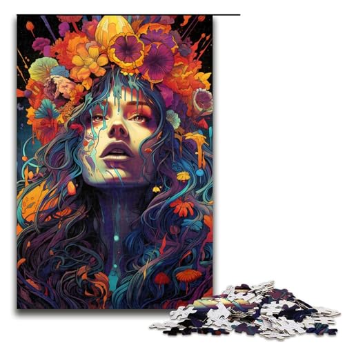 1000 teiliges Puzzle für Erwachsene farbenfrohe Psychedelia für psychedelische Mädchen Puzzles für Erwachsene Holzpuzzle anspruchsvolles Spiel 75 x 50 cm 1000 teiliges Puzzle für Erwachsene farbenfrohe Psychedelia für psychedelische Mädchen Puzzles für Erwachsene Holzpuzzle anspruchsvolles Spiel 75 x 50 cm von zouxangzz