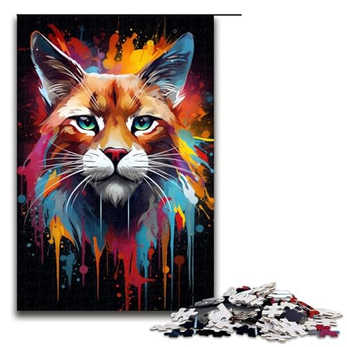 1000 teiliges Puzzle für Erwachsene farbenfrohe Zeichnung Luchs Puzzles für Erwachsene Holzpuzzle anspruchsvolles Spiel 75 x 50 cm 1000 teiliges Puzzle für Erwachsene farbenfrohe Zeichnung Luchs Puzzles für Erwachsene Holzpuzzle anspruchsvolles Spiel 75 x 50 cm von zouxangzz