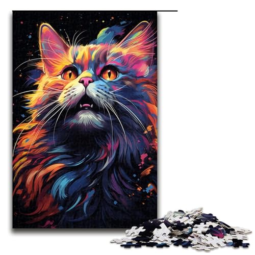 1000 teiliges Puzzle für Erwachsene farbenfrohe exotische Katzenzeichnung Puzzle für Erwachsene Holzpuzzle anspruchsvolles Spiel 75 x 50 cm 1000 teiliges Puzzle für Erwachsene farbenfrohe exotische Katzenzeichnung Puzzle für Erwachsene Holzpuzzle anspruchsvolles Spiel 75 x 50 cm von zouxangzz