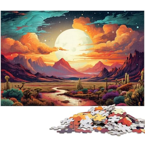 1000 teiliges Puzzle für Erwachsene farbenfrohe schöne Landschaft als Geschenk zum Stressabbau schwierige Herausforderung 1000 Teile (75 x 50 cm) von zouxangzz