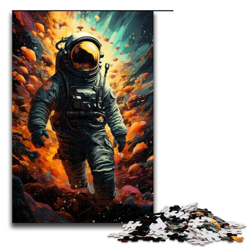 1000 teiliges Puzzle für Erwachsene farbenfrohes Fantasy Astronautenspiel ganze Familie 75 x 50 cm von zouxangzz