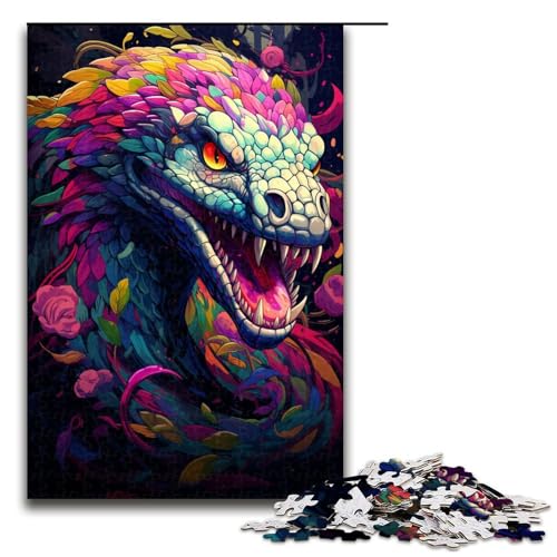 1000 teiliges Puzzle für Erwachsene farbenfrohes Fantasy Giftschlangen Puzzle praktisches Spiel 75 x 50 cm 1000 teiliges Puzzle für Erwachsene farbenfrohes Fantasy Giftschlangen Puzzle praktisches Spiel 75 x 50 cm von zouxangzz