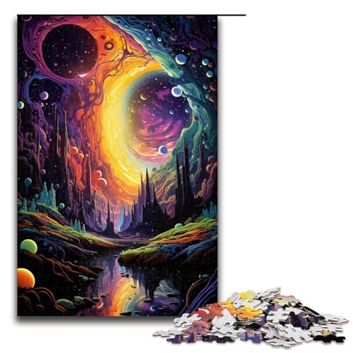 1000 teiliges Puzzle für Erwachsene farbenfrohes Fantasy Kunst Puzzle für Kinder Holzpuzzle Lernspiel für Erwachsene 75 x 50 cm 1000 teiliges Puzzle für Erwachsene farbenfrohes Fantasy Kunst Puzzle für Kinder Holzpuzzle Lernspiel für Erwachsene 75 x 50 cm von zouxangzz