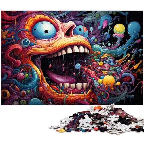 1000 teiliges Puzzle für Erwachsene farbenfrohes Fantasy Kunst Puzzle für Lernspiele Herausforderung Spielzeug Kunstwerk Geschenk 1000 Teile (75 x 50 cm) von zouxangzz