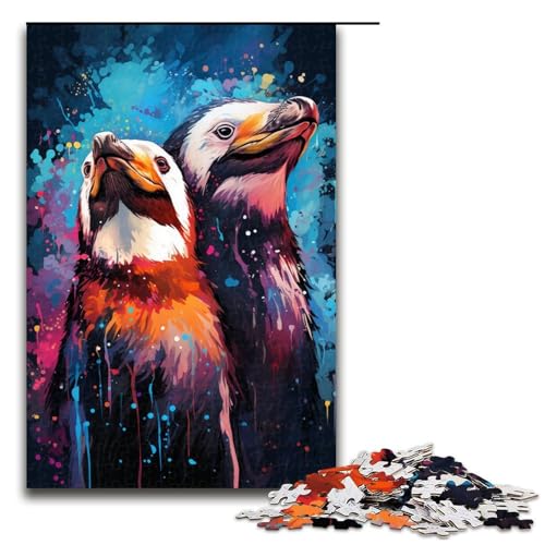1000 teiliges Puzzle für Erwachsene farbenfrohes Gemälde Pinguin Puzzle für Erwachsene Holzpuzzle anspruchsvolles Spiel 75 x 50 cm 1000 teiliges Puzzle für Erwachsene farbenfrohes Gemälde Pinguin Puzzle für Erwachsene Holzpuzzle anspruchsvolles Spiel 75 x 50 cm von zouxangzz