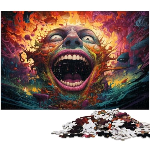 1000 teiliges Puzzle für Erwachsene farbenfrohes Kunst Puzzle für Lernspiele Herausforderung Spielzeug Kunstwerk Geschenk 1000 Teile (75 x 50 cm) von zouxangzz