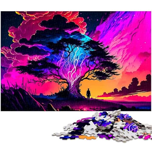 1000 teiliges Puzzle für Erwachsene farbenfrohes Landschaftspuzzle Kunstwerk für Teenager ab 14 Jahren 1000 Teile (75 x 50 cm) von zouxangzz