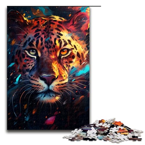 1000 teiliges Puzzle für Erwachsene farbenfrohes psychedelisches Fantasy Magie Panther Puzzle für Erwachsene Holzpuzzle anspruchsvolles Spiel 75 x 50 cm 1000 teiliges Puzzle für Erwachsene farbenfrohes psychedelisches Fantasy Magie Panther Puzzle für Erwachsene Holzpuzzle anspruchsvolles Spiel 75 x 50 cm von zouxangzz