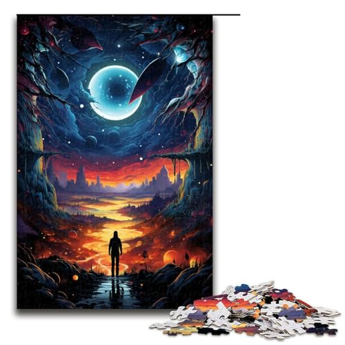 1000 teiliges Puzzle für Erwachsene farbenfrohes psychedelisches Fantasy Weltraum Puzzle für Lernspiele Herausforderung Spielzeug Kunstwerk Geschenk 75 x 50 cm 1000 teiliges Puzzle für Erwachsene farbenfrohes psychedelisches Fantasy Weltraum Puzzle für Lernspiele Herausforderung Spielzeug Kunstwerk Geschenk 75 x 50 cm von zouxangzz