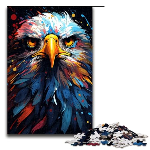1000 teiliges Puzzle für Erwachsene farbenfrohes psychedelisches Kunstadler Holzpuzzle Lernspiel für Erwachsene Herausforderungsspielzeug 75 x 50 cm 1000 teiliges Puzzle für Erwachsene farbenfrohes psychedelisches Kunstadler Holzpuzzle Lernspiel für Erwachsene Herausforderungsspielzeug 75 x 50 cm von zouxangzz