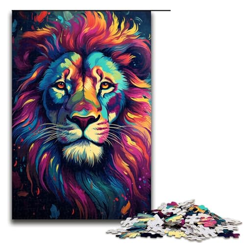 1000 teiliges Puzzle für Erwachsene farbenfrohes psychedelisches Tierlöwen Puzzle für Erwachsene Holzpuzzle anspruchsvolles Spiel 75 x 50 cm 1000 teiliges Puzzle für Erwachsene farbenfrohes psychedelisches Tierlöwen Puzzle für Erwachsene Holzpuzzle anspruchsvolles Spiel 75 x 50 cm von zouxangzz