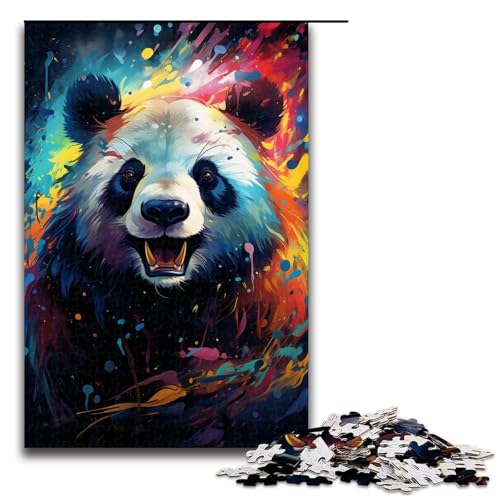 1000 teiliges Puzzle für Erwachsene farbenfrohes psychedelisches Tierpanda Holzpuzzle Lernspiel für Erwachsene Herausforderungsspielzeug 75 x 50 cm 1000 teiliges Puzzle für Erwachsene farbenfrohes psychedelisches Tierpanda Holzpuzzle Lernspiel für Erwachsene Herausforderungsspielzeug 75 x 50 cm von zouxangzz