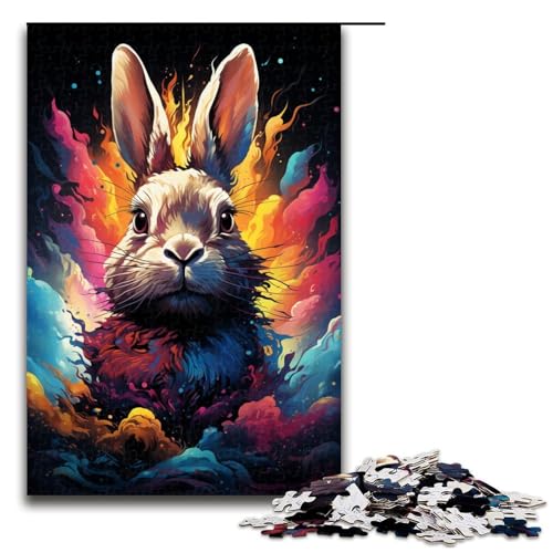 1000 teiliges Puzzle für Erwachsene farbenfrohes süßes Kaninchen Spiel ganze Familie 75 x 50 cm 1000 teiliges Puzzle für Erwachsene farbenfrohes süßes Kaninchen Spiel ganze Familie 75 x 50 cm von zouxangzz