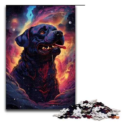 1000 teiliges Puzzle für Erwachsene farbenfrohes wildes Rottweiler Hunde Puzzle für Erwachsene Holzpuzzle anspruchsvolles Spiel 75 x 50 cm 1000 teiliges Puzzle für Erwachsene farbenfrohes wildes Rottweiler Hunde Puzzle für Erwachsene Holzpuzzle anspruchsvolles Spiel 75 x 50 cm von zouxangzz