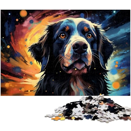 1000 teiliges Puzzle für Erwachsene farbiges Haustier Hunde Puzzle für Kinder Holzpuzzle Lernspiel für Erwachsene 1000 Teile (75 x 50 cm) von zouxangzz