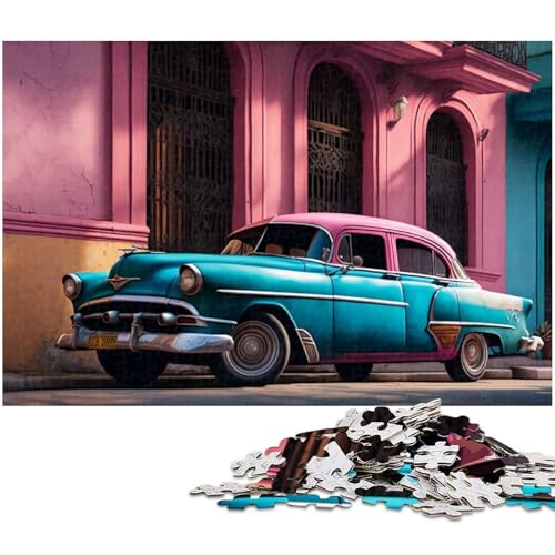 1000 teiliges Puzzle für Erwachsene klassisches Auto unmögliches Puzzle für Jugendliche ab 14 Jahren 1000 Teile (75 x 50 cm) von zouxangzz