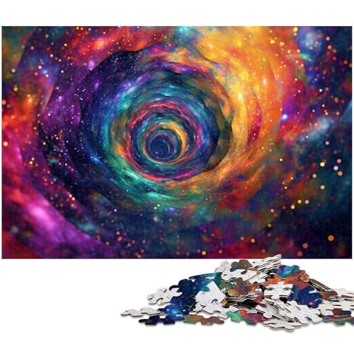 1000 teiliges Puzzle für Erwachsene kosmisches Schwarzes Loch Puzzle für Lernspiele Herausforderung Spielzeug Kunstwerk Geschenk (Größe 75 x 50 cm) von zouxangzz