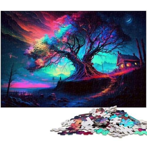 1000 teiliges Puzzle für Erwachsene magische Landschaft Puzzle für Lernspiele Herausforderung Spielzeug Kunstwerk Geschenk 1000 Teile (38 x 26 cm) von zouxangzz