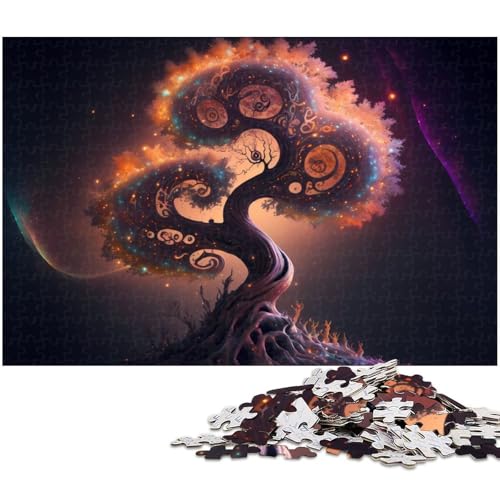 1000 teiliges Puzzle für Erwachsene magischer Baum Puzzle für Lernspiele Herausforderung Spielzeug Kunstwerk Geschenk 1000 Teile (38 x 26 cm) von zouxangzz