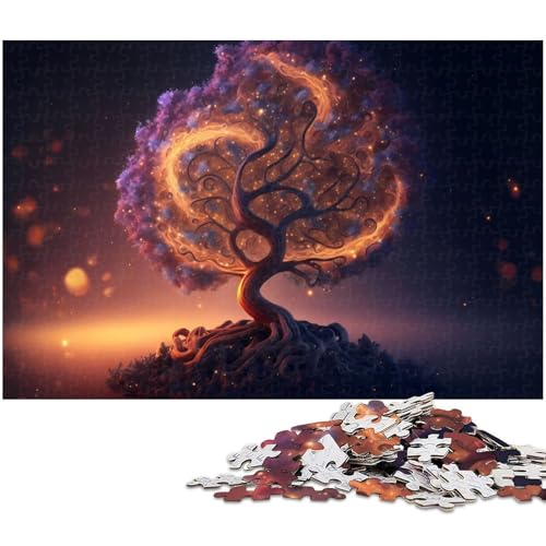 1000 teiliges Puzzle für Erwachsene magischer Baum Puzzle für Lernspiele Herausforderung Spielzeug Kunstwerk Geschenk 1000 Teile (75 x 50 cm) von zouxangzz