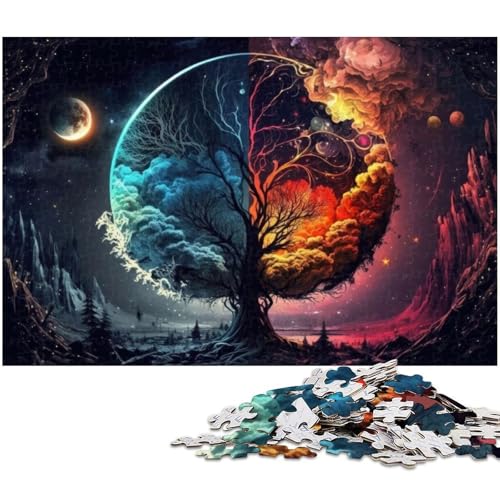 1000 teiliges Puzzle für Erwachsene magischer Baum Spielzeug intellektuelles Spiel anspruchsvolles Puzzlespiel und Familienspiel 1000 Teile (75 x 50 cm) von zouxangzz