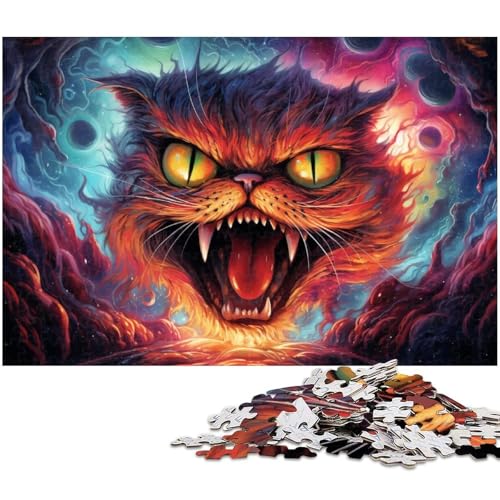1000 teiliges Puzzle für Erwachsene mutierte Garfield Katze Puzzle für Lernspiele Herausforderung Spielzeug Kunstwerk Geschenk 1000 Stück (75 x 50 cm) von zouxangzz