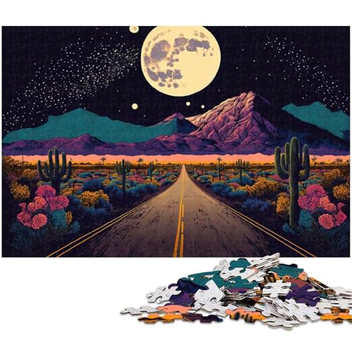 1000 teiliges Puzzle für Erwachsene psychedelisches Puzzle Kunstwerk für Teenager ab 14 Jahren (Größe 38 x 26 cm) von zouxangzz