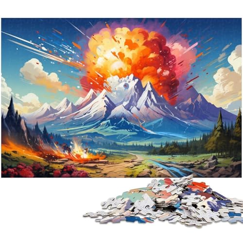 1000 teiliges Puzzle für Erwachsene schöne Landschaft Puzzle aus Holz Lernspielzeug 1000 Teile (75 x 50 cm) von zouxangzz