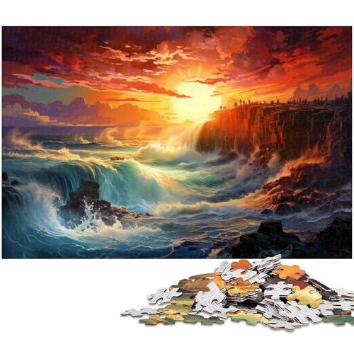 1000 teiliges Puzzle für Erwachsene schöne und wundervolle Weltlandschaft Spielzeug intellektuelles Spiel anspruchsvolles Puzzlespiel und Familienspiel 1000 Teile (75 x 50 cm) von zouxangzz